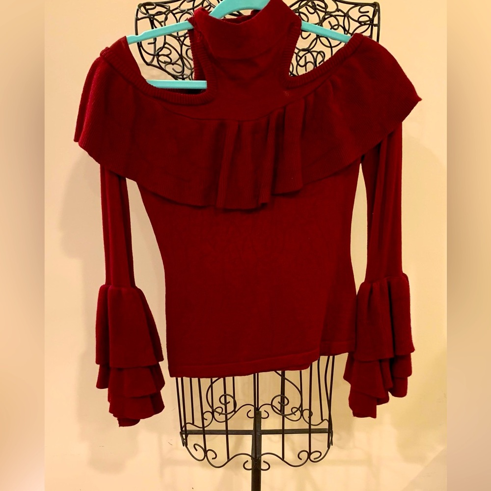 Cold-Shoulder Sweater